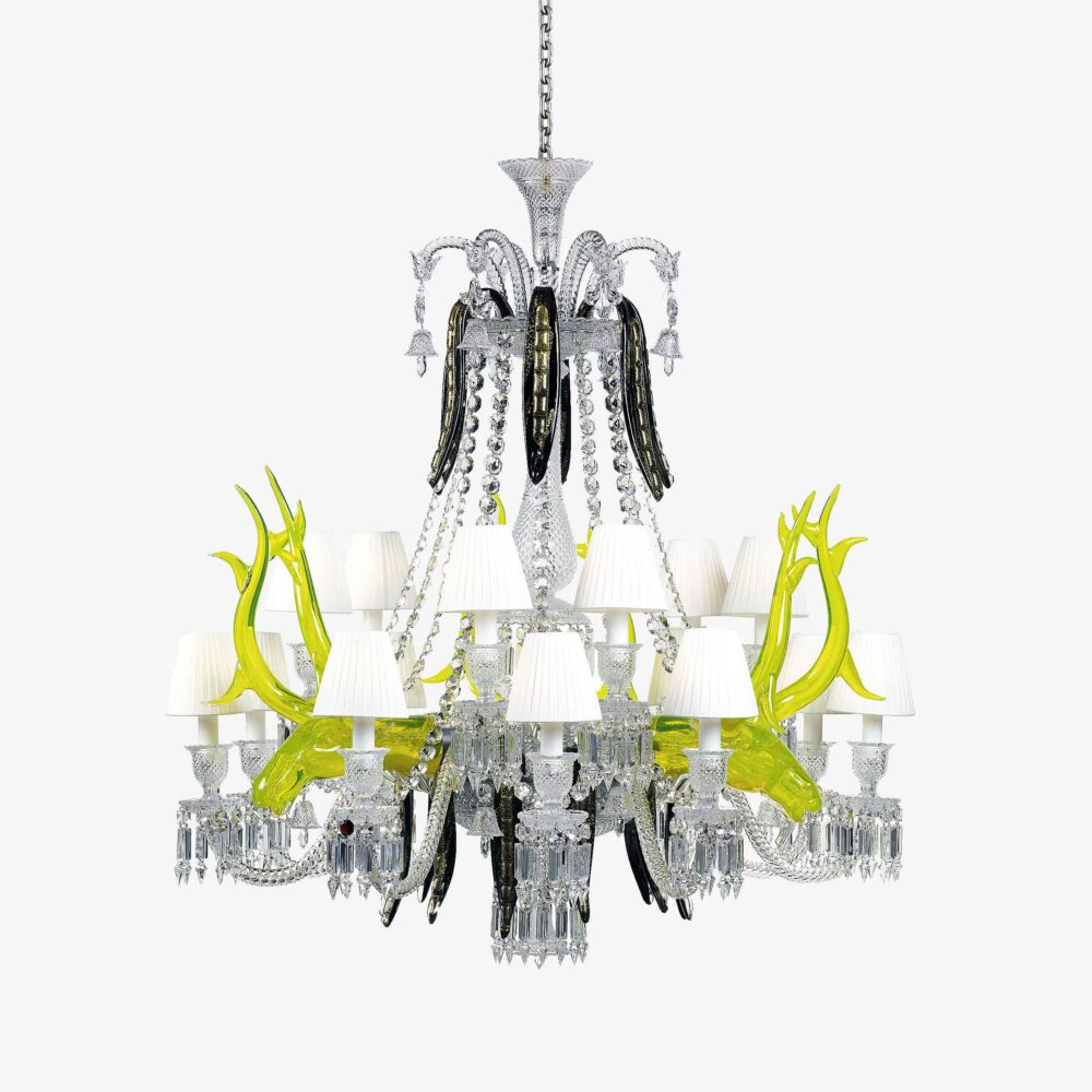 "Étrange Zénith"  Hirsch Kronleuchter - Limited Edition - 15 Leuchten