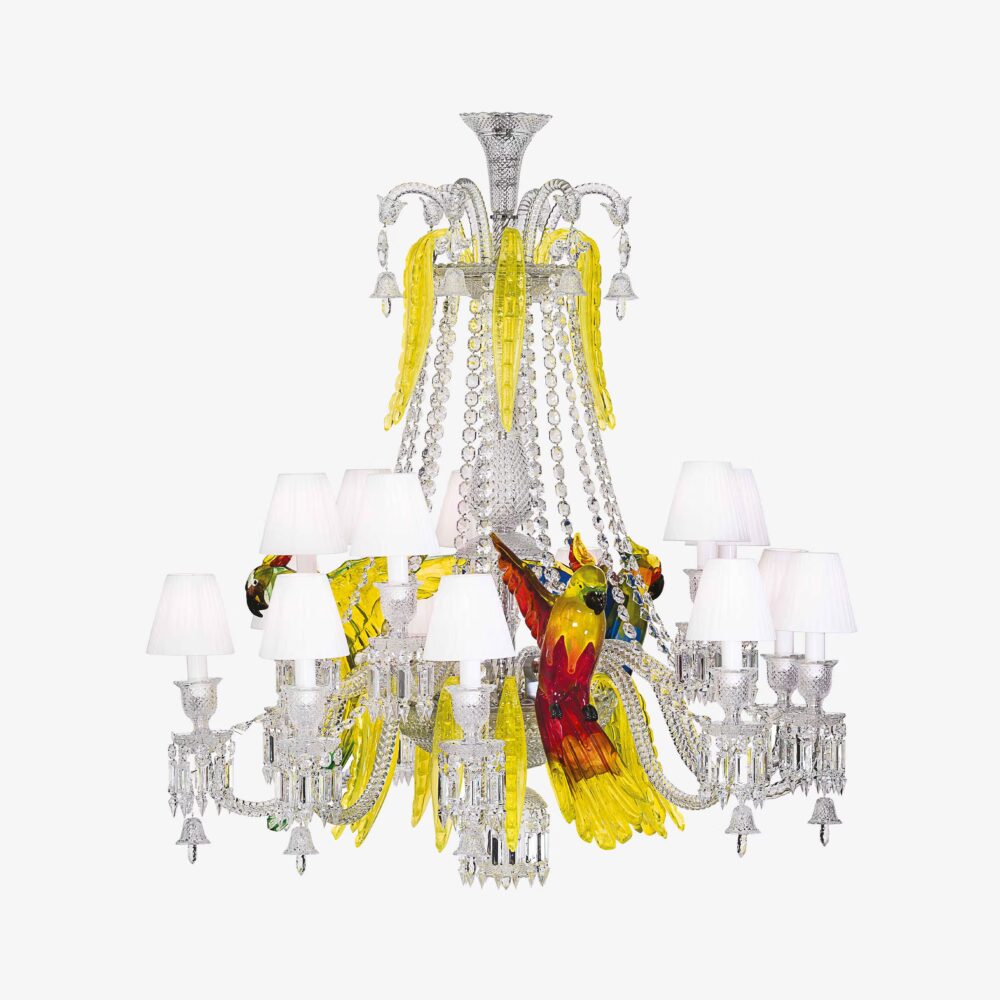 "Étrange Zénith" Parrot Chandelier - Limited Edition - 15 Lights