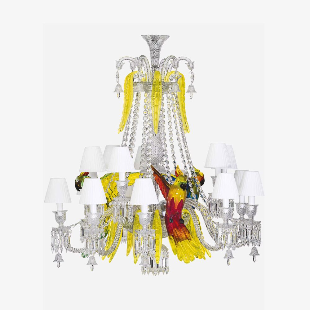 "Étrange Zénith" Parrot Chandelier - Limited Edition - 15 Lights