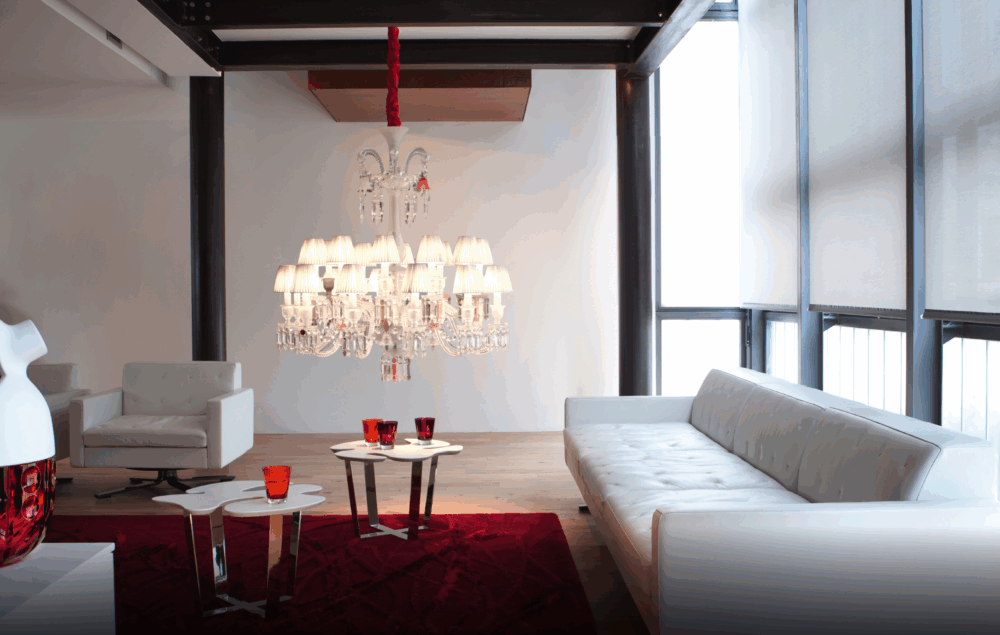 "Zénith Flou" Chandelier - 8 Lights