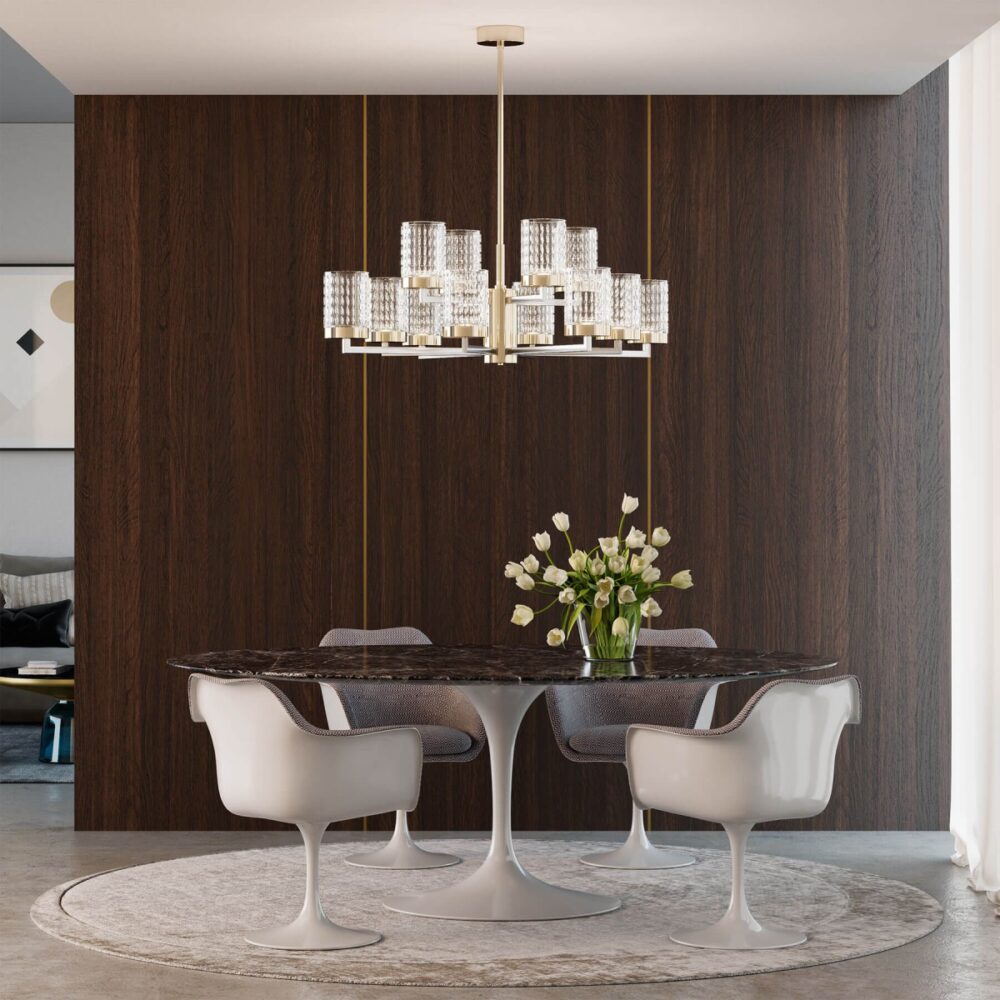 Quarzo- Chandelier - 12 Lights