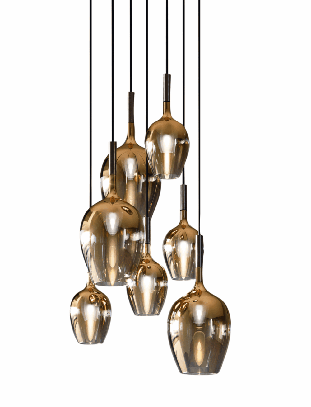 Rosé - Pendant Lamp - 7 Lights
