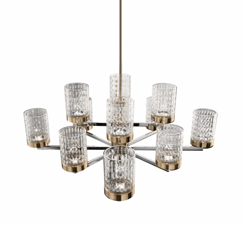 Quarzo- Chandelier - 12 Lights