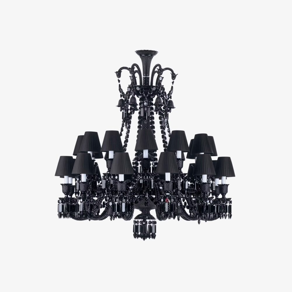"Zénith Noir" Chandelier black - 24 Lights